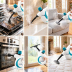 VaporClean FUDAN dans toute la maison : four, plinthes, canapé, vitres, matelas